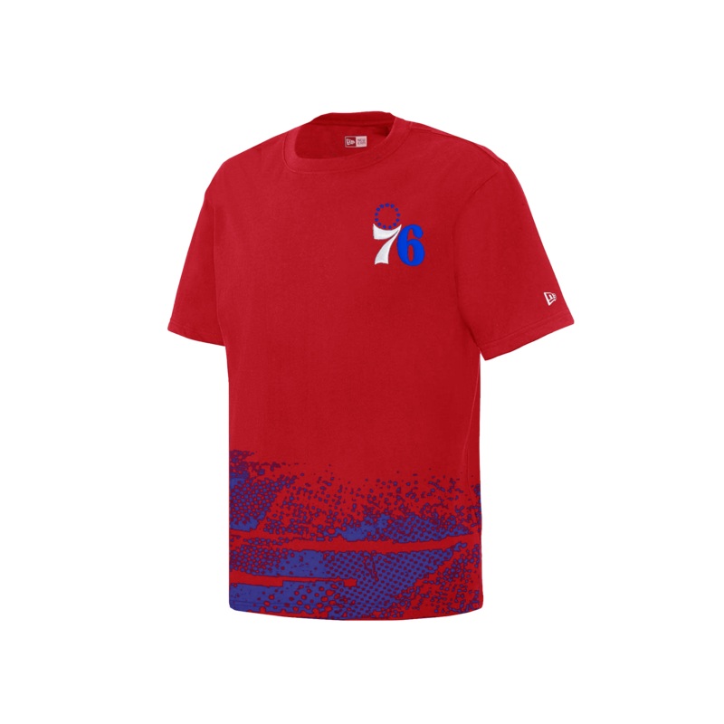 Philadelphia 76ers New Era NBA 24-25 Tip-Off T-Shirt – Red