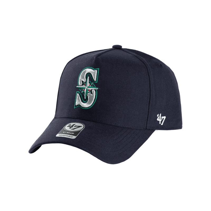 Seattle Mariners ’47 MLB Team MVP DT Snapback Hat – Navy