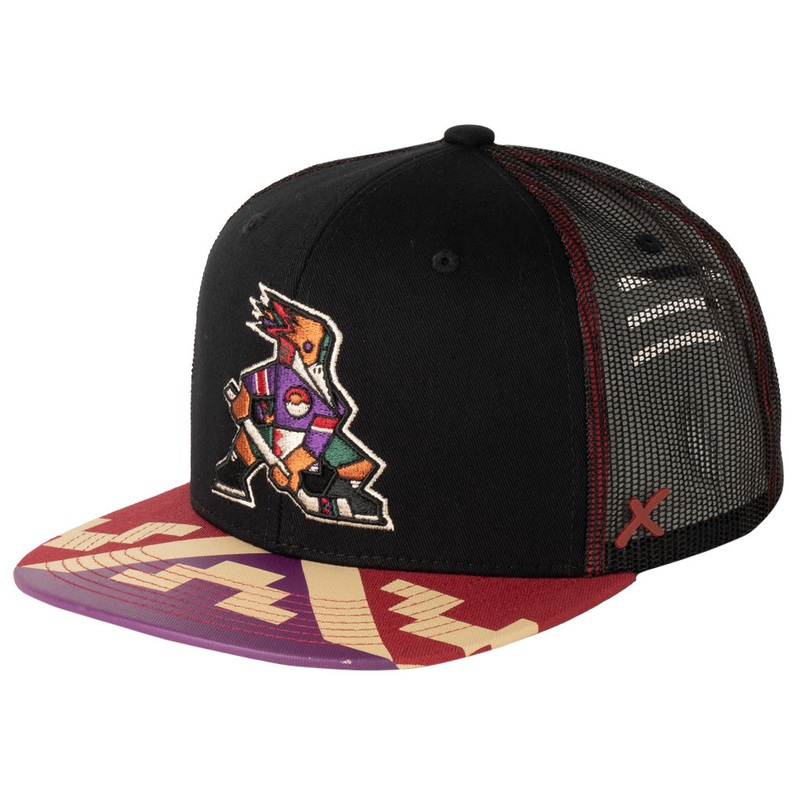 Tucson Roadrunners CapX Jersey Vize Two Tone X12 Snapback Trucker Hat – Black