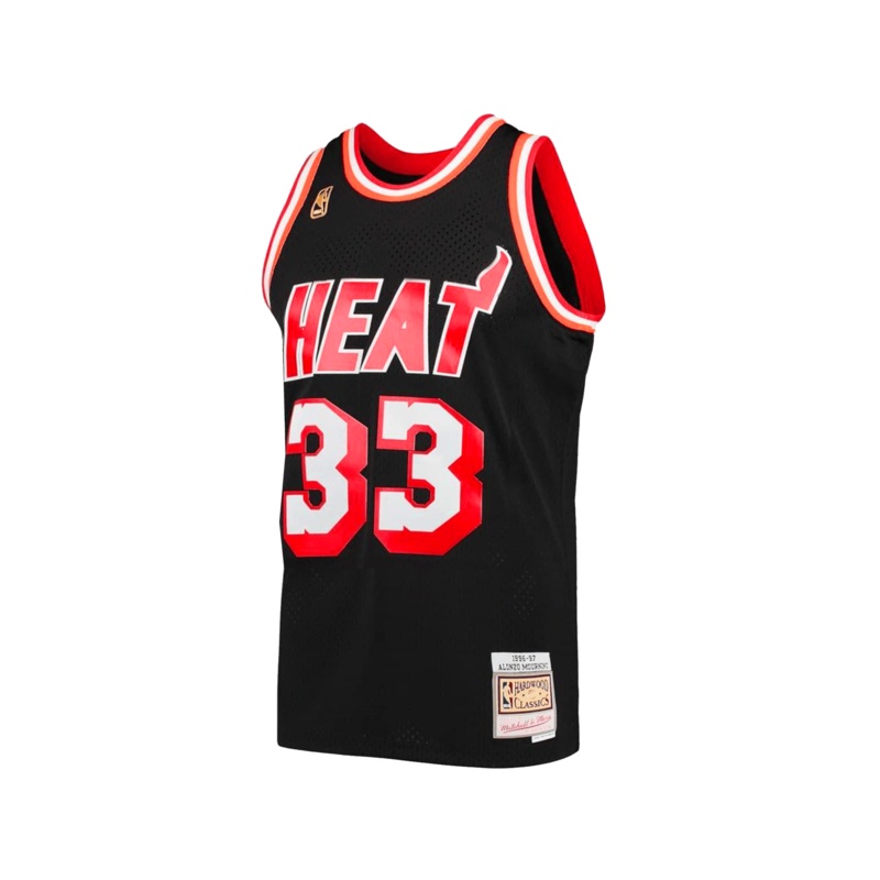 Alonzo Mourning Miami Heat Mitchell & Ness NBA 96-97 Swingman Jersey – Black