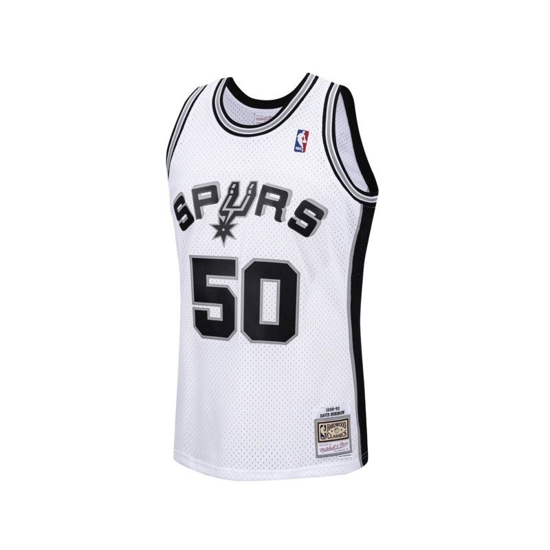 David Robinson San Antonio Spurs Mitchell & Ness NBA 98-99 Home Swingman Jersey – White