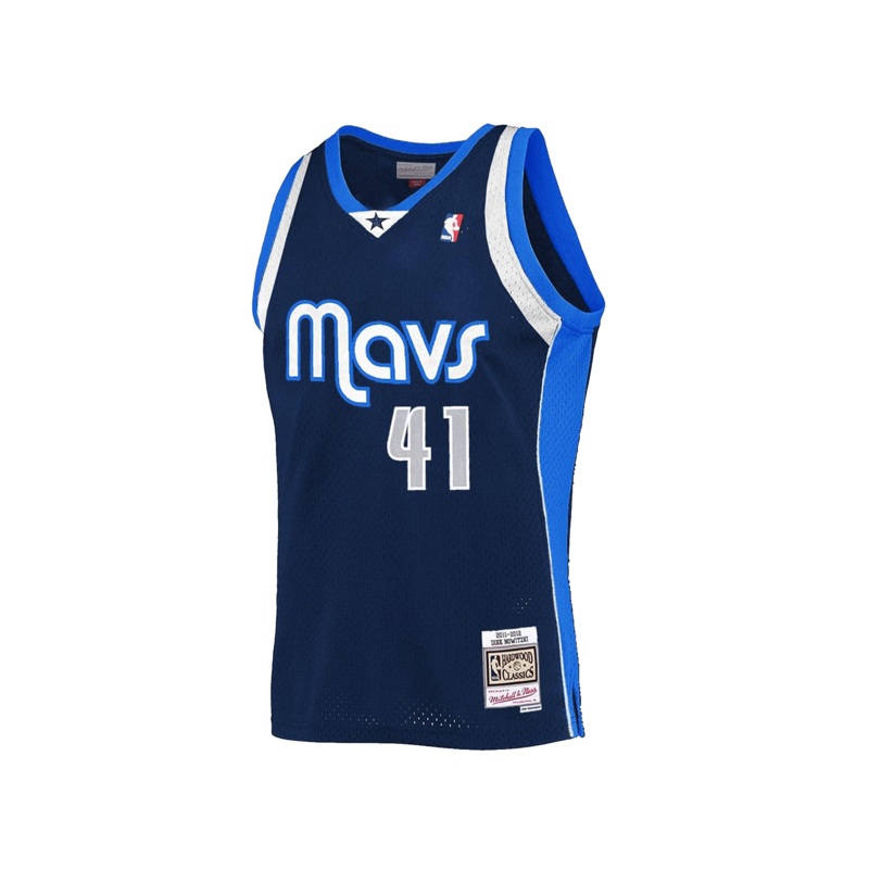 Dirk Nowitzki Dallas Mavericks Mitchell & Ness NBA 11-12 Away Swingman Jersey – Navy