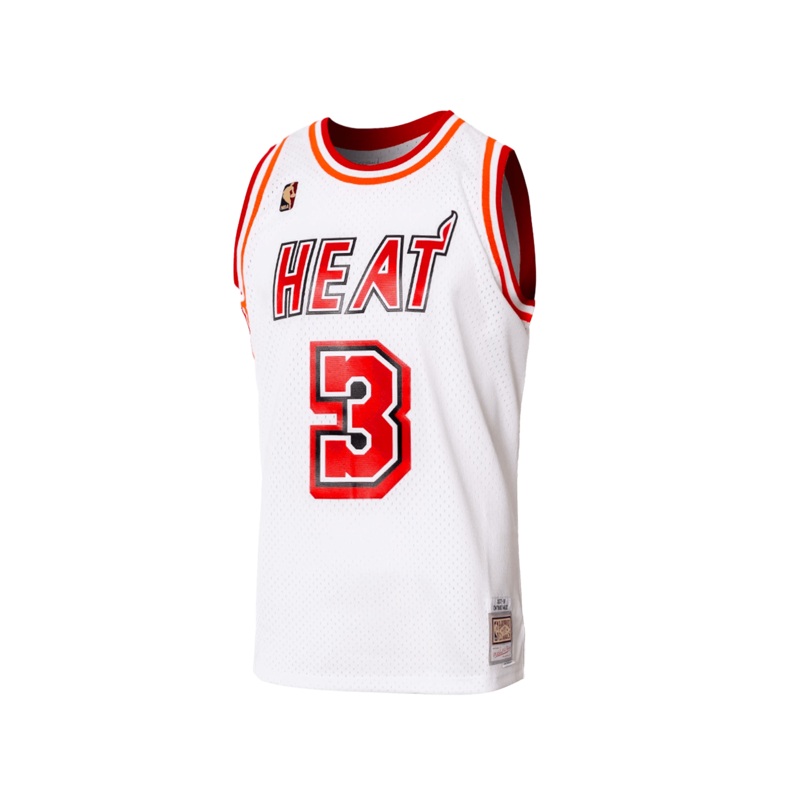Dwyane Wade Miami Heat Mitchell & Ness NBA 07-08 Home Swingman Jersey – White