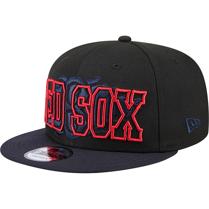 MLB Boston Red Sox New Era Splatter 9FIFTY Snapback Hat – Black