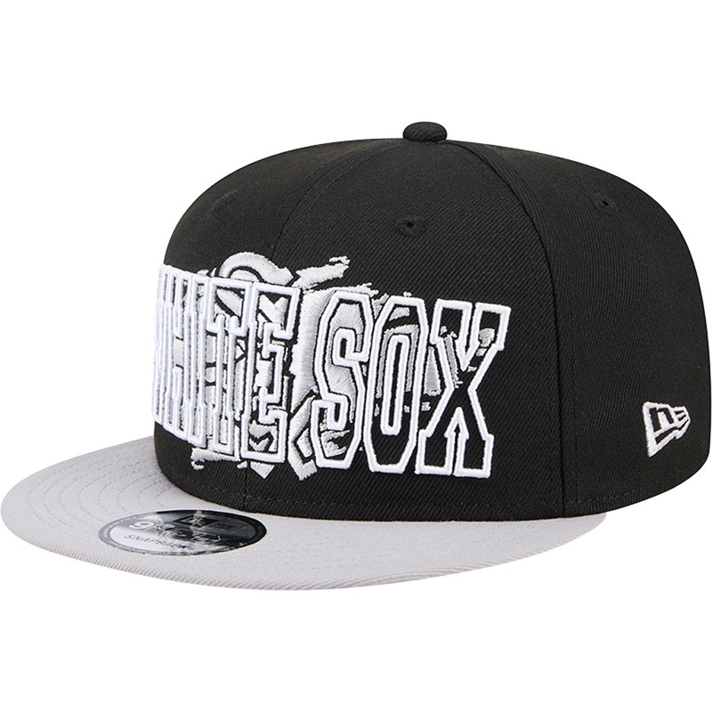 MLB Chicago White Sox New Era Splatter 9FIFTY Snapback Hat – Black