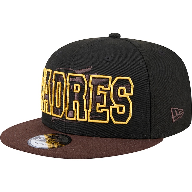 MLB San Diego Padres New Era Splatter 9FIFTY Snapback Hat – Black