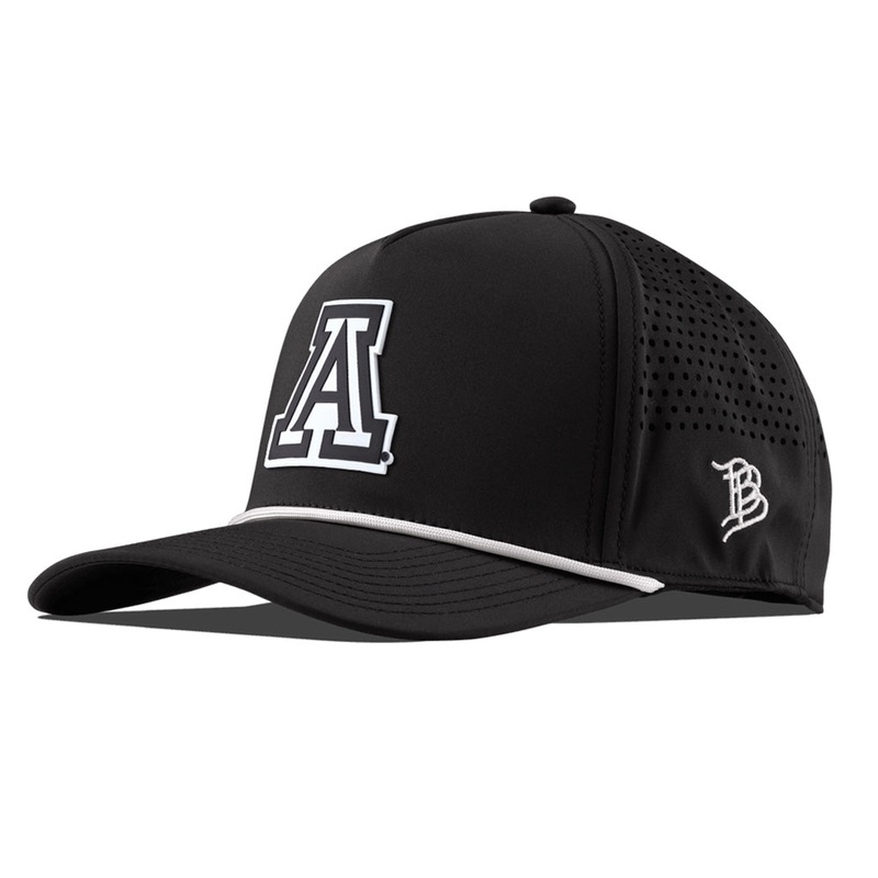 NCAA Arizona Wildcats Branded Bills 5 Panel White Primary Logo Rope Adjustable Snapback Hat – Black