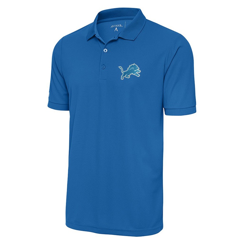 NFL Detroit Lions Antigua Primary Legacy Pique Polo – Blue