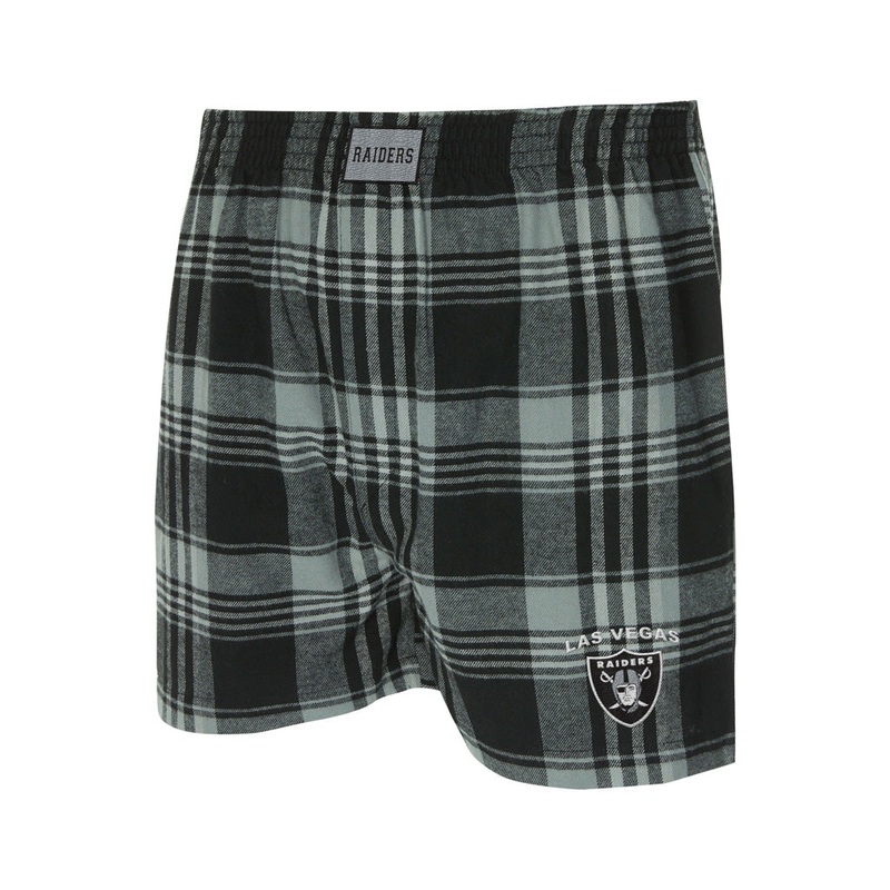 NFL Las Vegas Raiders College Concepts Black Region Boxer Shorts – Black