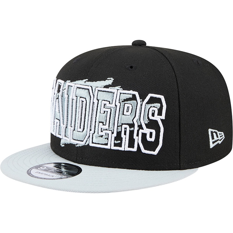 NFL Las Vegas Raiders New Era Splatter 9FIFTY Snapback Hat – Black