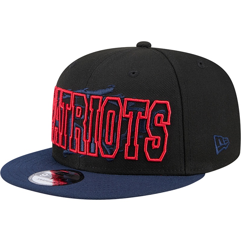 NFL New England Patriots New Era Splatter 9FIFTY Snapback Hat – Black