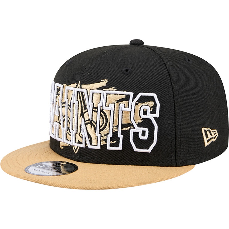 NFL New Orleans Saints New Era Splatter 9FIFTY Snapback Hat – Black