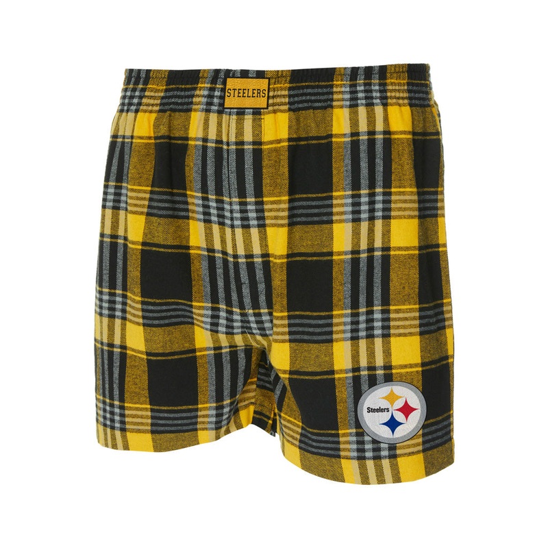 NFL Pittsburgh Steelers College Concepts Region Boxer Shorts – Black