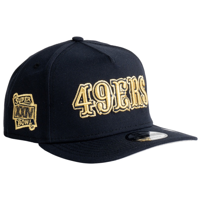 NFL San Francisco New Era Navy & Gold A-Frame 9FIFTY Snapback Hat
