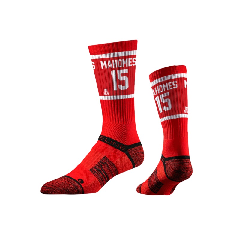 Patrick Mahomes Kansas City Chiefs Strideline NFL Jersey Premium Sub Crew Socks