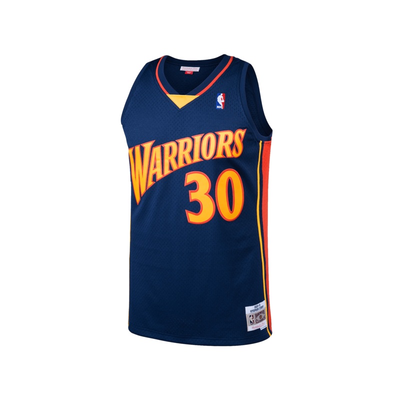 Steph Curry Golden State Warriors Mitchell & Ness NBA 09 Road Swingman Jersey – Navy