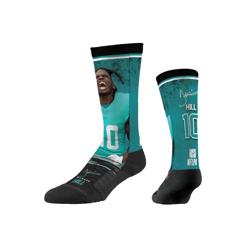 Tyreek Hill Miami Dolphins Strideline NFL Profile Premium Sub Crew Socks