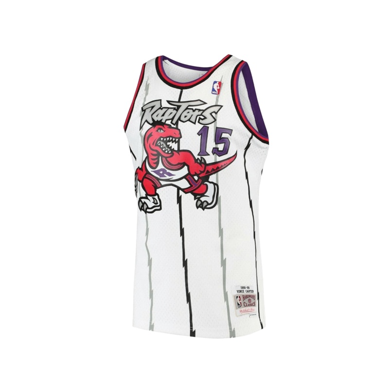Vince Carter Toronto Raptors Mitchell & Ness NBA 98 Home Swingman Jersey – White