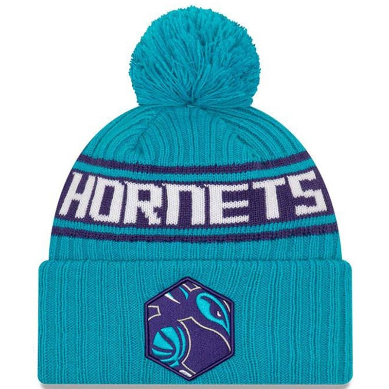 Charlotte Hornets New Era NBA 2021 Draft Pom Knit Beanie – Teal