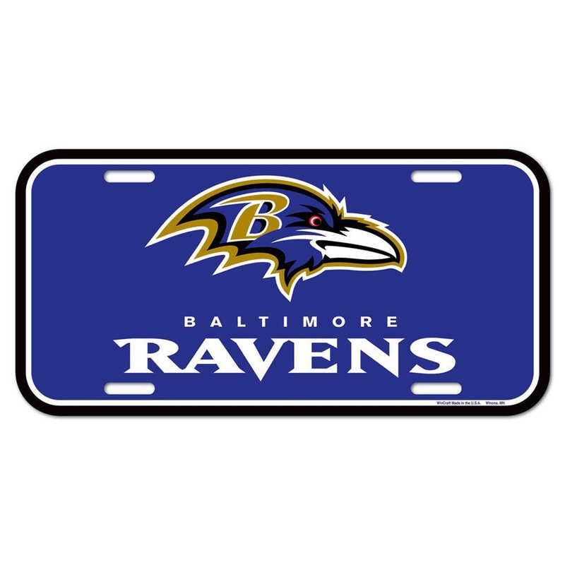 NFL Baltimore Ravens WinCraft License Plate – Purple