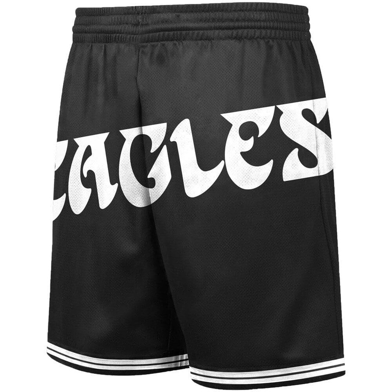 Philadelphia Eagles Mitchell & Ness NFL Big Face 3.0 Swingman Shorts – Black