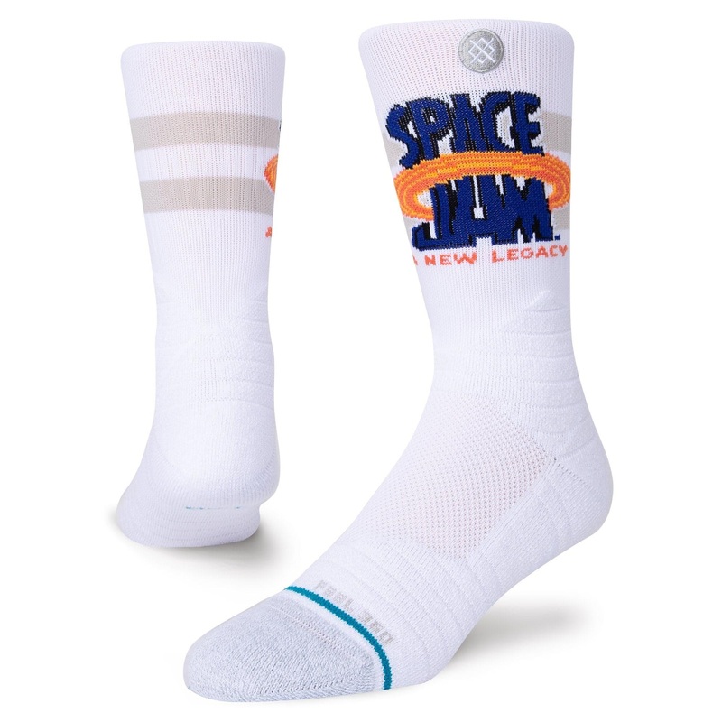 Space Jam 2 Stance Logo Sport Crew Socks – White