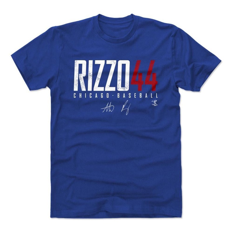 Anthony Rizzo Chicago Cubs 500 Level MLB Elite T-Shirt – Blue
