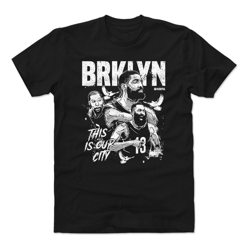 Brooklyn Nets 500 Level NBA Trio Mono T-Shirt – Black