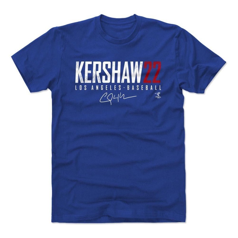 Clayton Kershaw Los Angeles Dodgers 500 Level MLB Elite T-Shirt – Blue