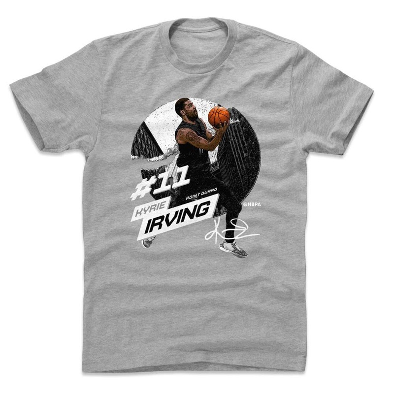 Kyrie Irving Brooklyn Nets 500 Level NBA City Emblem T-Shirt – Grey