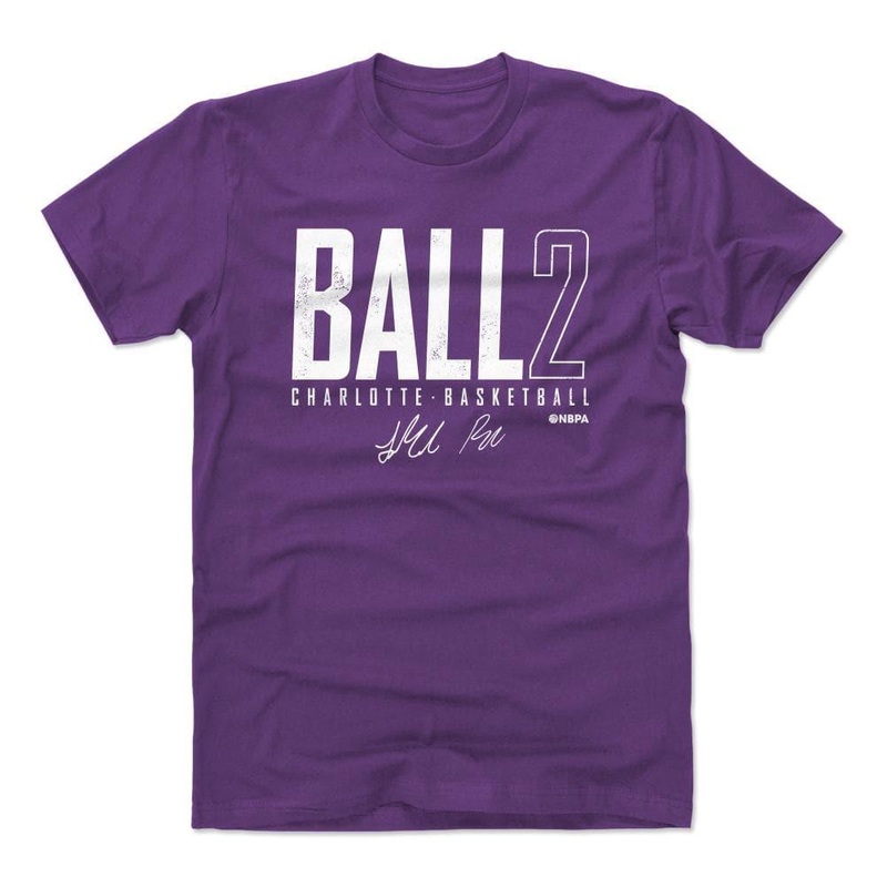 LaMelo Ball Charlotte Hornets 500 Level NBA Elite T-Shirt – Purple