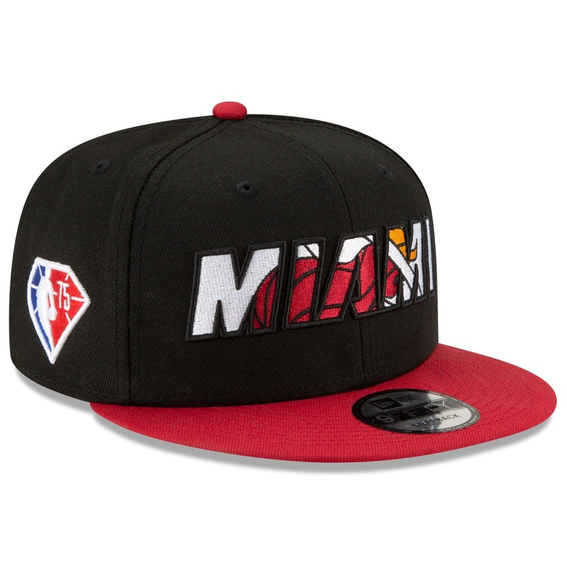 Miami Heat New Era NBA 2021 Draft 9FIFTY Snapback Hat – Black