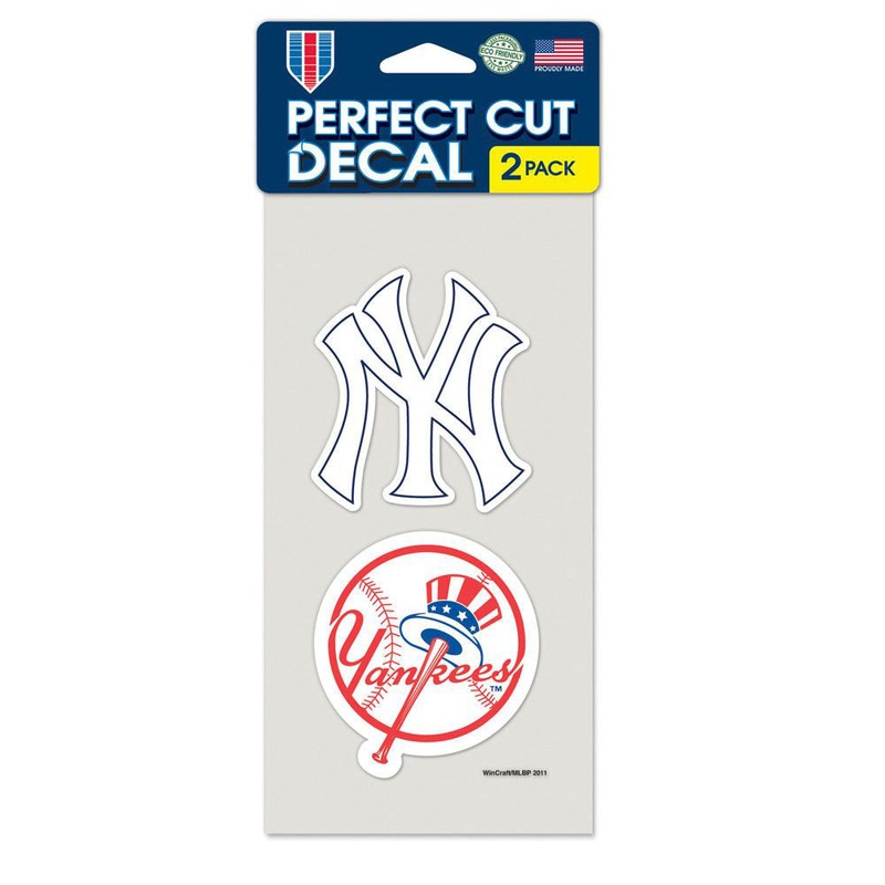 MLB New York Yankees WinCraft 4″ x 8″ Slogan Decal Pack