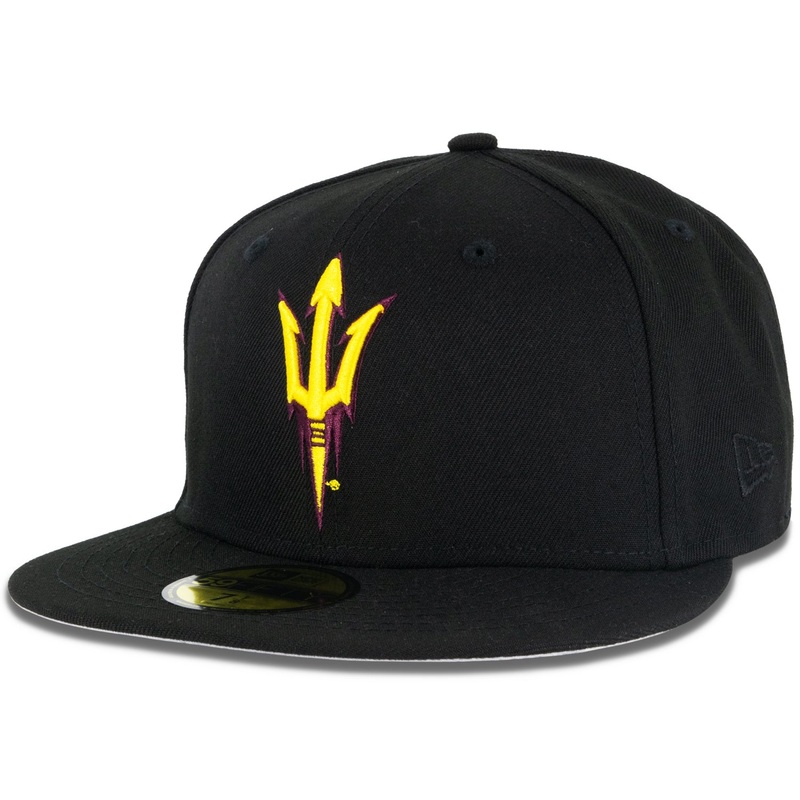 NCAA Arizona State Sun Devils New Era Primary Logo 59FIFTY Fitted Hat – Black