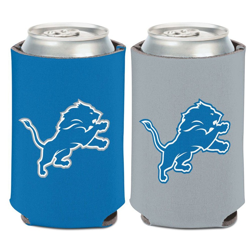 NFL Detroit Lions WinCraft 12oz Logo Can Cooler – Blue/Gray