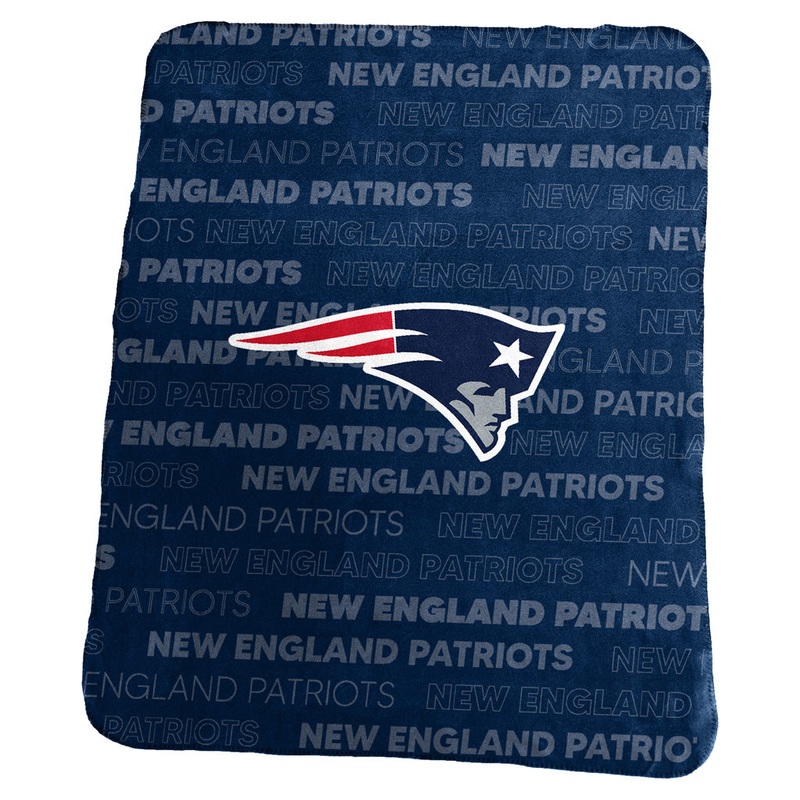 NFL New England Patriots Logo Brands 50×60 Classic Fleece Blanket