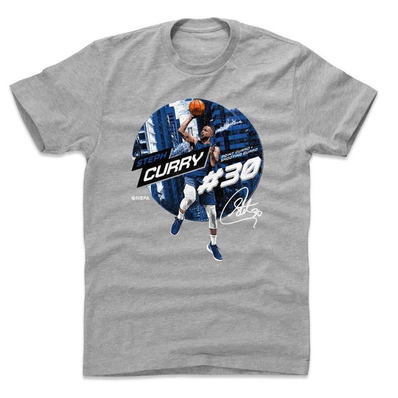 Steph Curry Golden State Warriors 500 Level NBA City Emblem T-Shirt – Grey