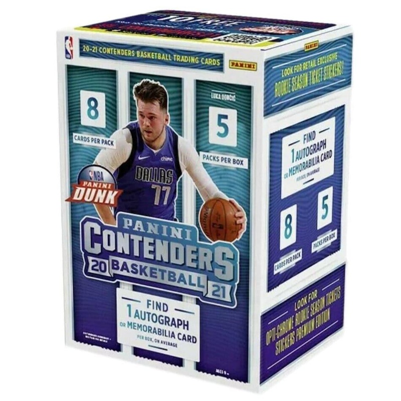 2020-2021 Panini NBA Contenders Basketball Blaster Box – 5 Packs