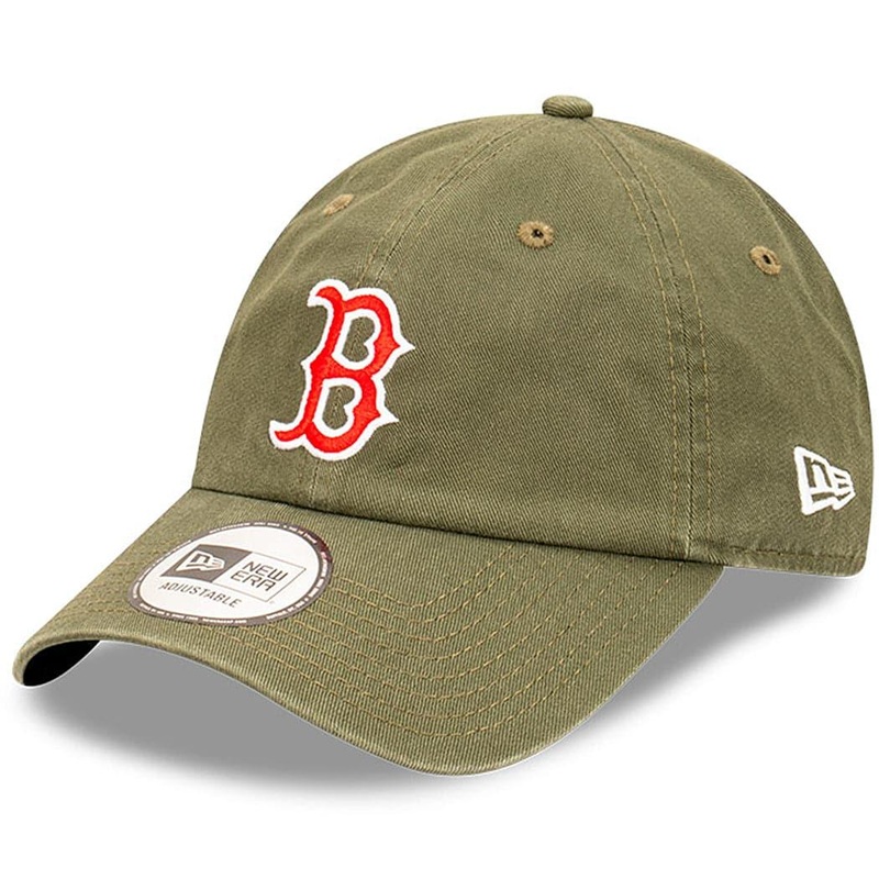 Boston Red Sox New Era MLB Team Casual Classic Curved Hat – Olive