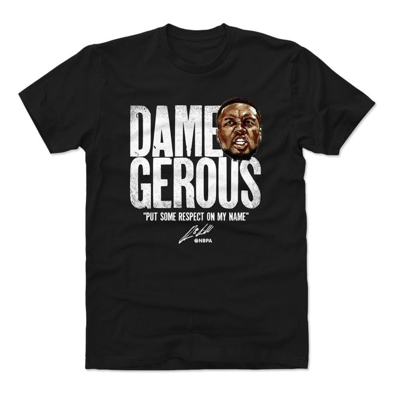Damian Lillard Portland Trail Blazers 500 Level NBA Dame-gerous T-Shirt – Black