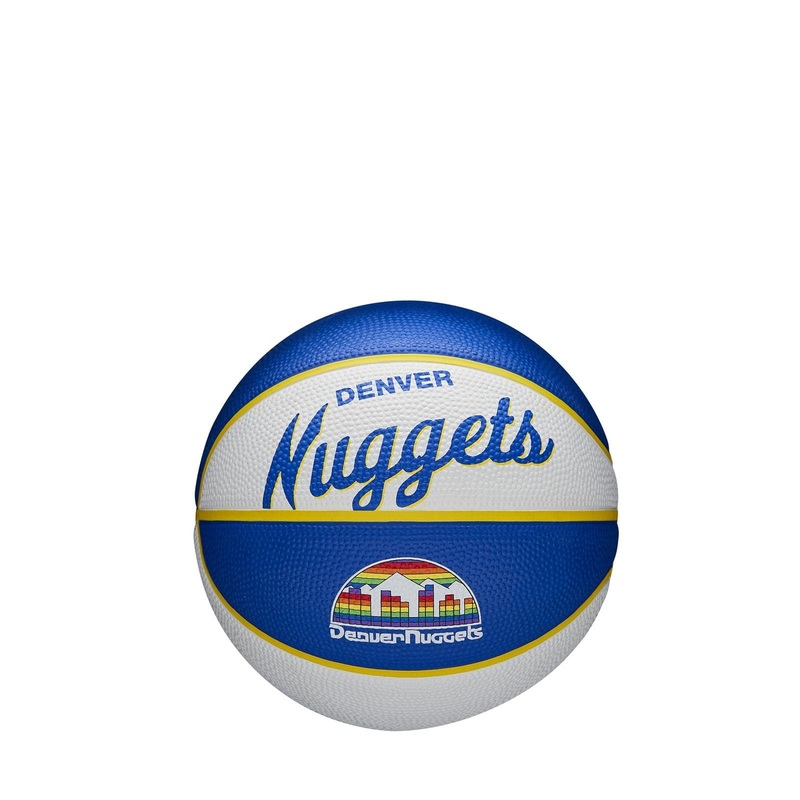 Denver Nuggets Wilson NBA Team Retro Mini Outdoor Basketball Ball