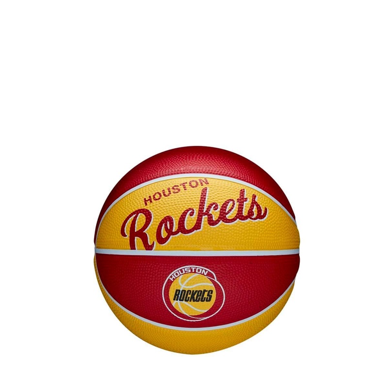 Houston Rockets Wilson NBA Team Retro Mini Outdoor Basketball Ball