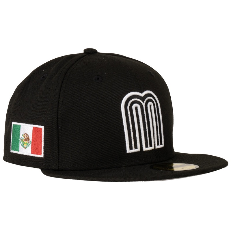 Mexico New Era Black & White 59FIFTY Fitted Hat – Black