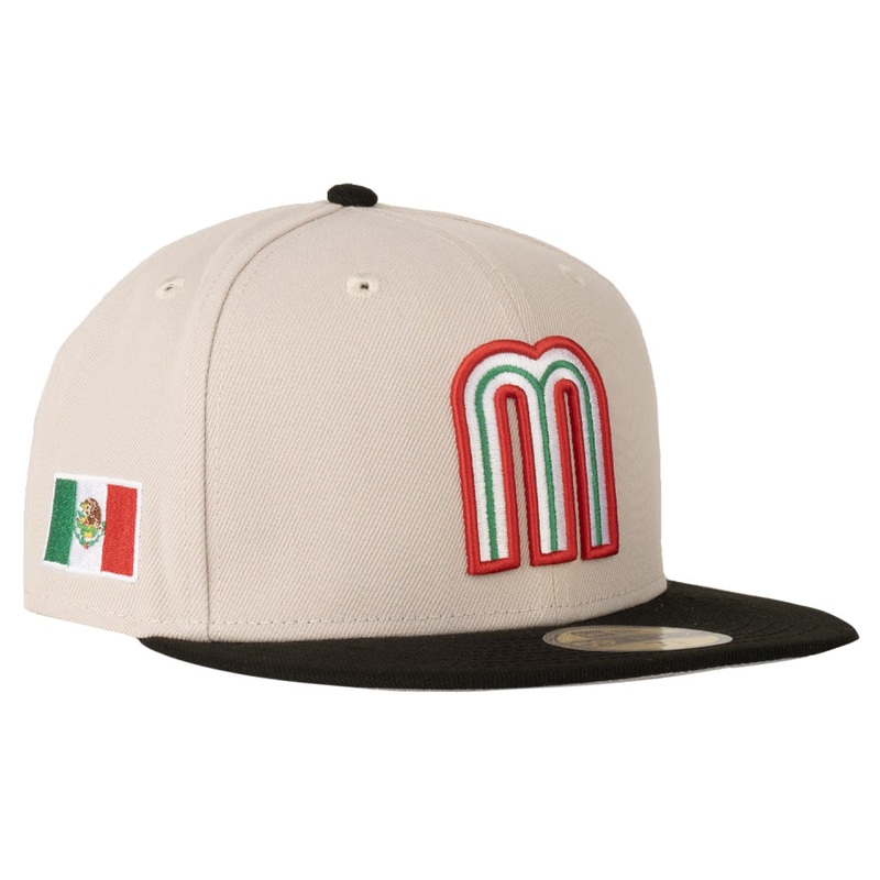 Mexico New Era Two-Tone Stone & Black 59FIFTY Fitted Hat – Stone