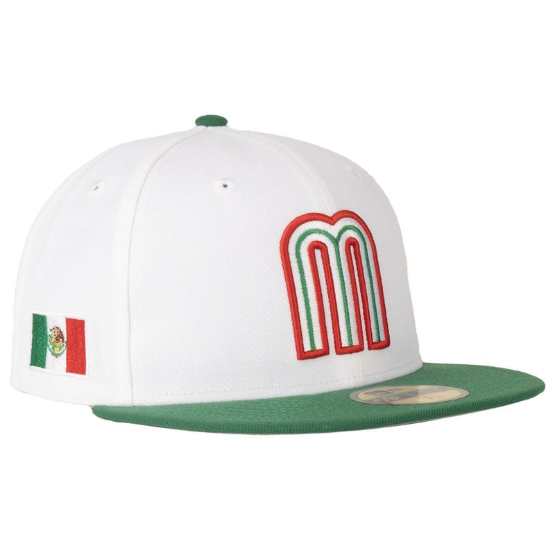 Mexico New Era Two-Tone White & Green 59FIFTY Fitted Hat – White