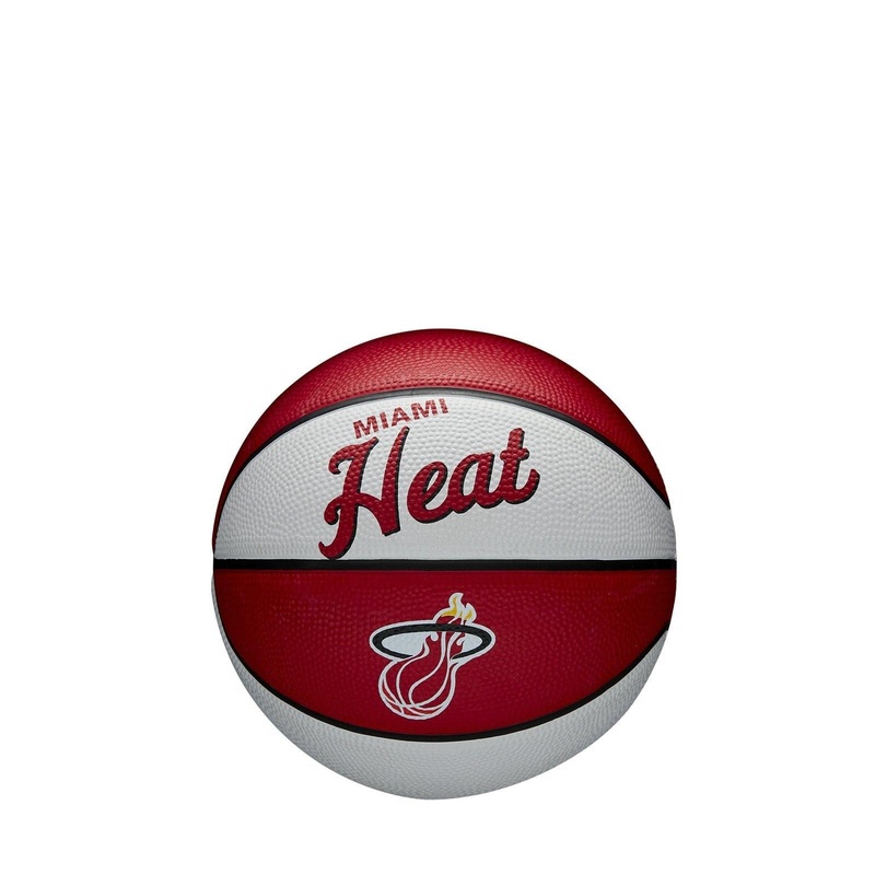 Miami Heat Wilson NBA Team Retro Mini Outdoor Basketball Ball