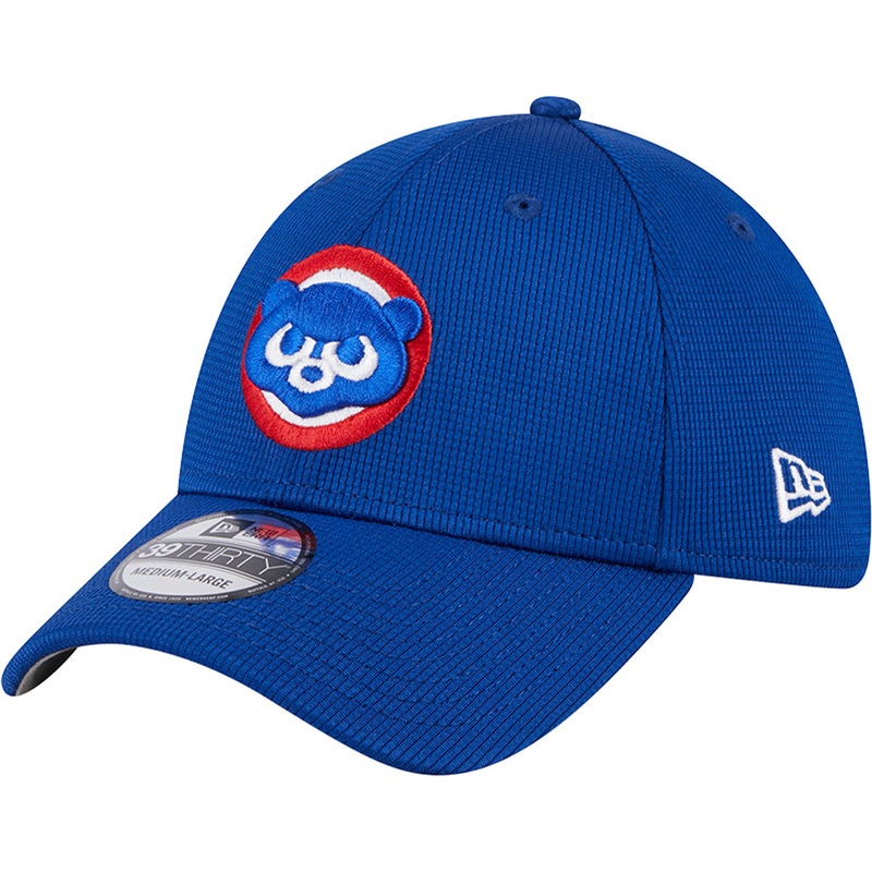 MLB Chicago Cubs New Era 2025 Batting Practice 39THIRTY Flex Fit Hat – Blue