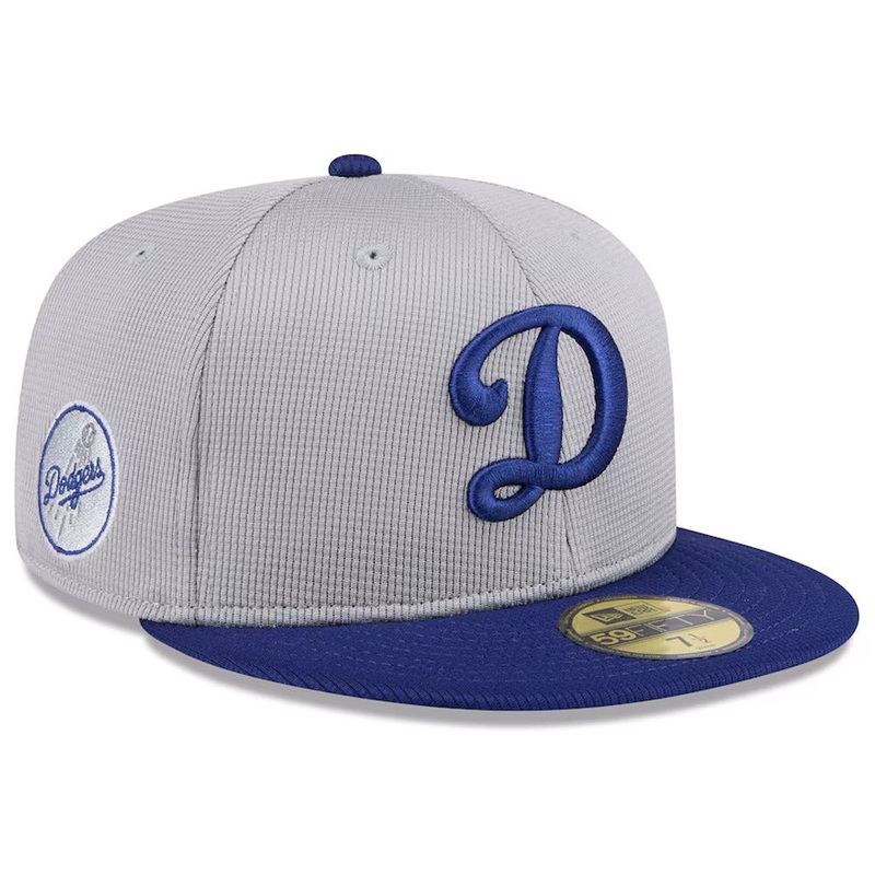 MLB Los Angeles Dodgers New Era 2025 Graphite Batting Practice 59FIFTY Fitted Hat – Graphite