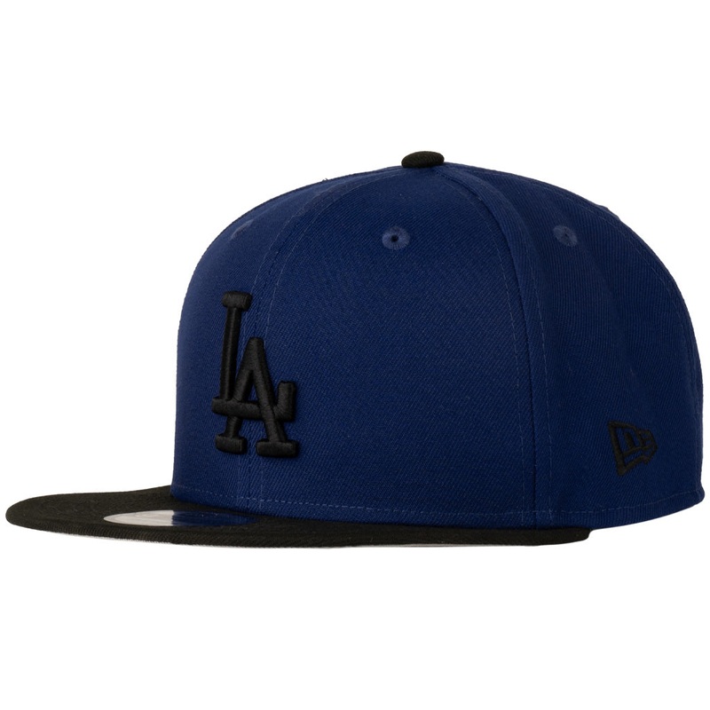 MLB Los Angeles Dodgers New Era Black Logo 9FIFTY Snapback Hat – Blue