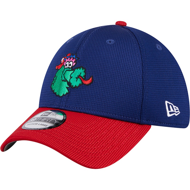 MLB Philadelphia Phillies New Era 2025 Batting Practice 39THIRTY Flex Fit Hat – Blue